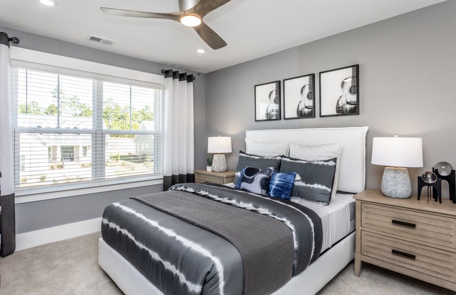 Guest Bedroom. Model Home Representation.