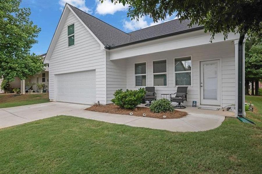 Exterior details and patio area of a home in , Austell (Image 3). Exterior details and patio area of a home in , Austell (Image 3).