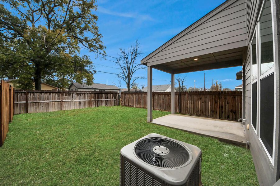 Exterior details and patio area of a home in , Houston (Image 4). Exterior details and patio area of a home in , Houston (Image 4).