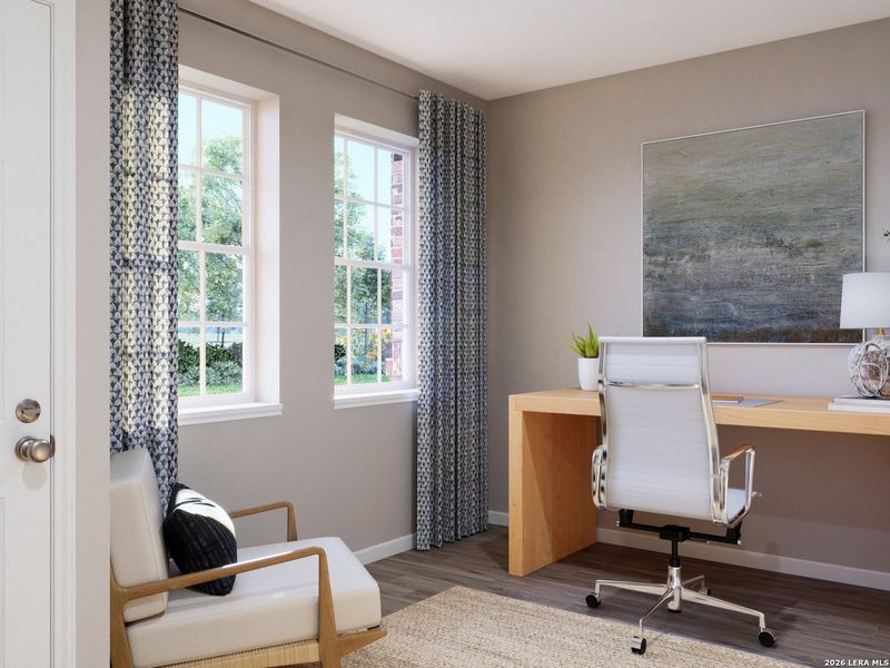 Furnished interior view inside a new home in Cinco Lakes, San Antonio (Image 6).