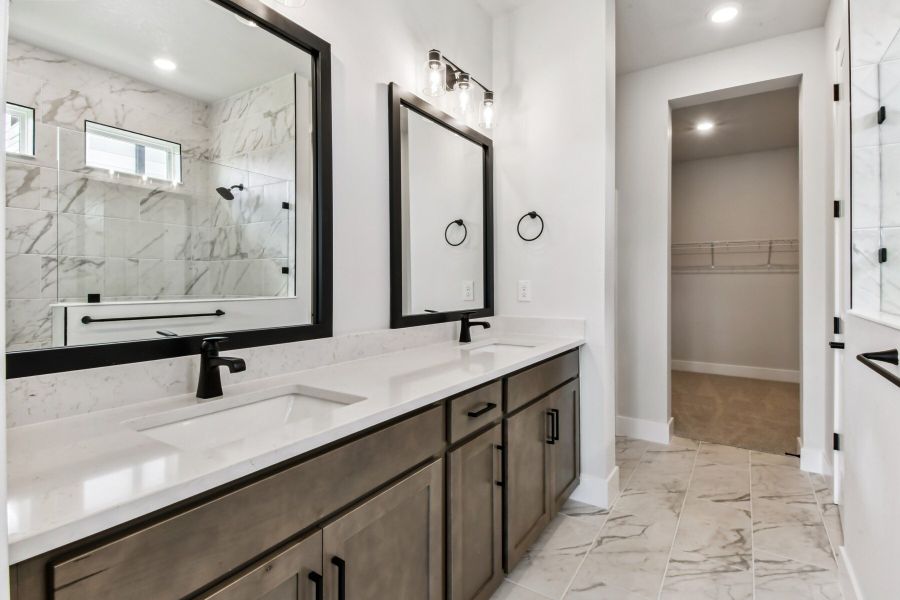 Representative furnished interior of a home built from the The Fordham by David Weekley Homes in Chapel Crossings - Garden Series, Wesley Chapel (Image 4).