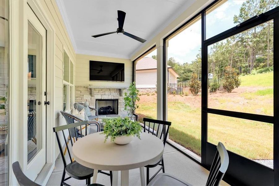 Exterior details and patio area of a home in , Villa Rica (Image 23).