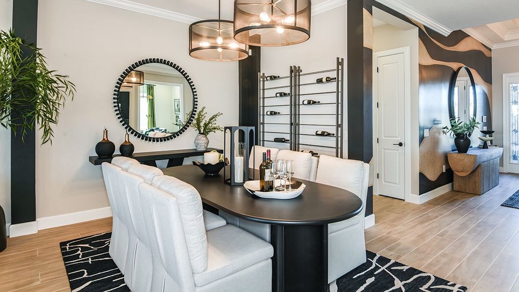 Representative furnished interior of a home built from the Pallazio by Taylor Morrison in Esplanade at McKinnon Groves, Winter Garden (Image 12).