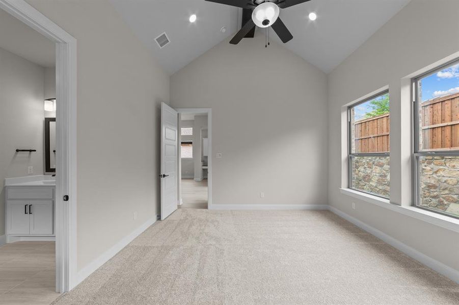 Spacious, unfurnished interior of a new home in South Pointe  Cottage Series, Mansfield (Image 28).