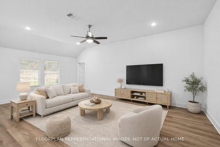 Furnished interior view inside a new home in Lago Mar, Santa Fe (Image 12).