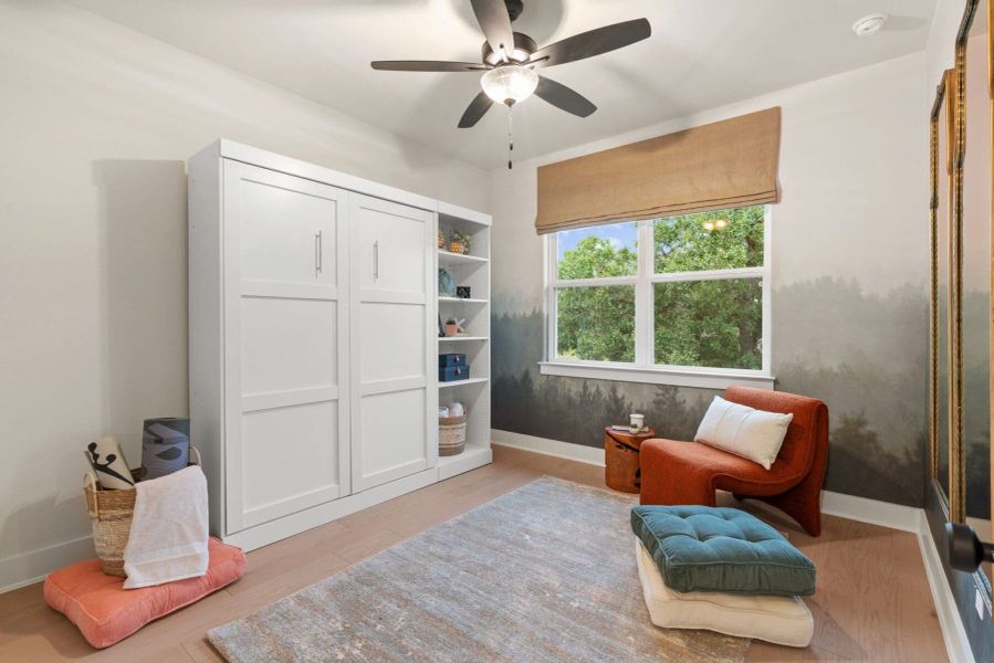 Furnished interior view inside a new home in Parmer Ranch Cottages, Georgetown (Image 25). Furnished interior view inside a new home in Parmer Ranch Cottages, Georgetown (Image 25).