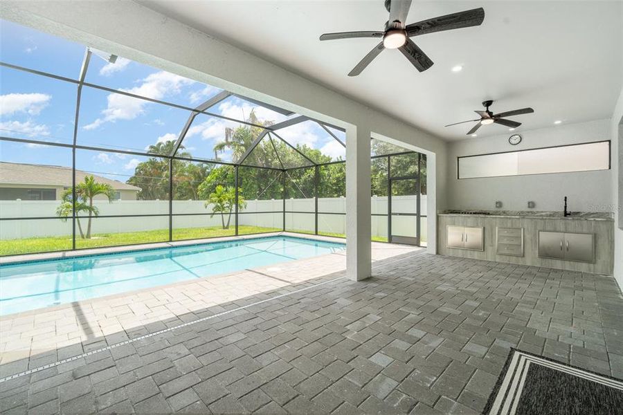 Exterior details and patio area of a home in , Cape Coral (Image 18).