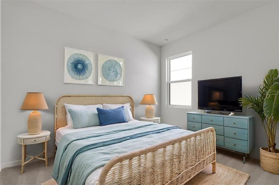 Furnished interior view inside a new home in Creekside Run at Babcock Ranch, Punta Gorda (Image 11).