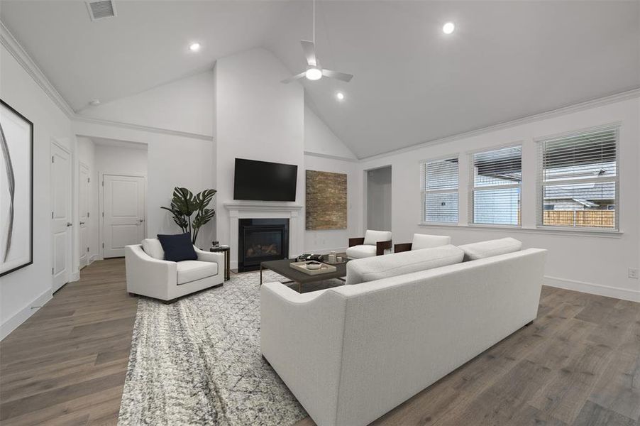 Furnished interior view inside a new home in Timberbrook, Justin (Image 7).
