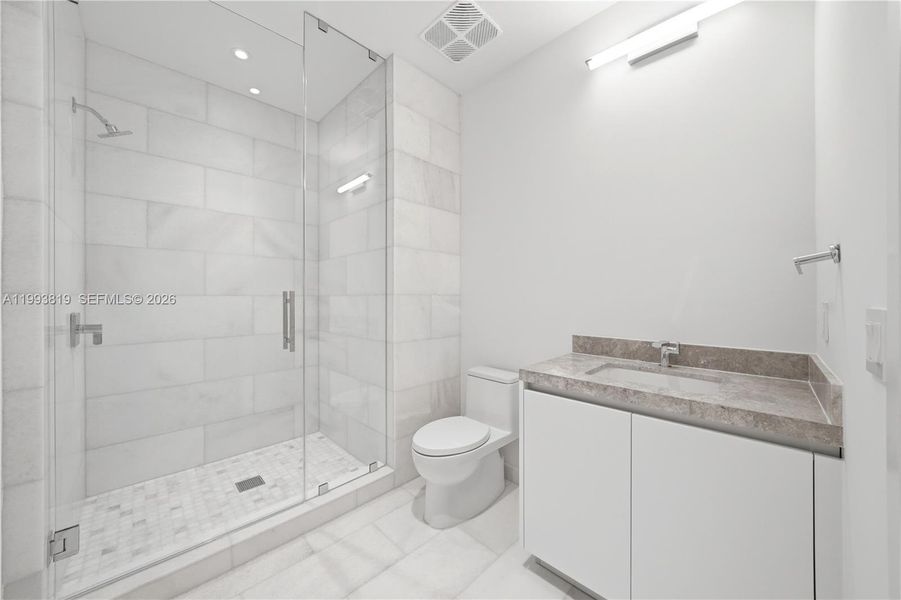 Furnished interior view inside a new home in , Miami (Image 11).