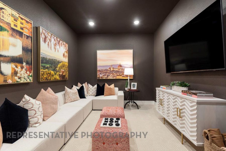 Furnished interior view inside a new home in 6 Creeks at Waterridge: 60ft. lots, Kyle (Image 34).