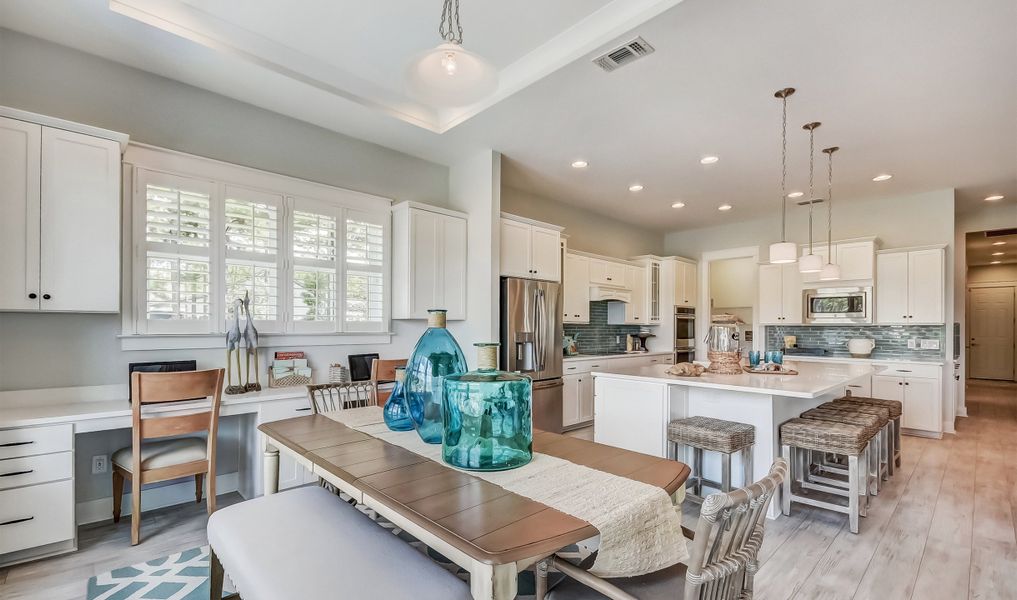 Dining area near kitchen