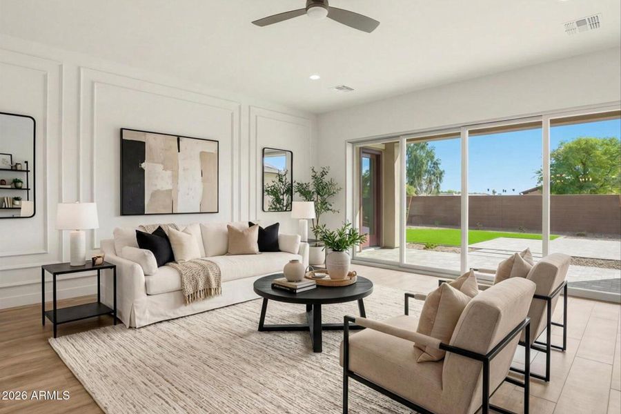 Virtual Staged Great Room