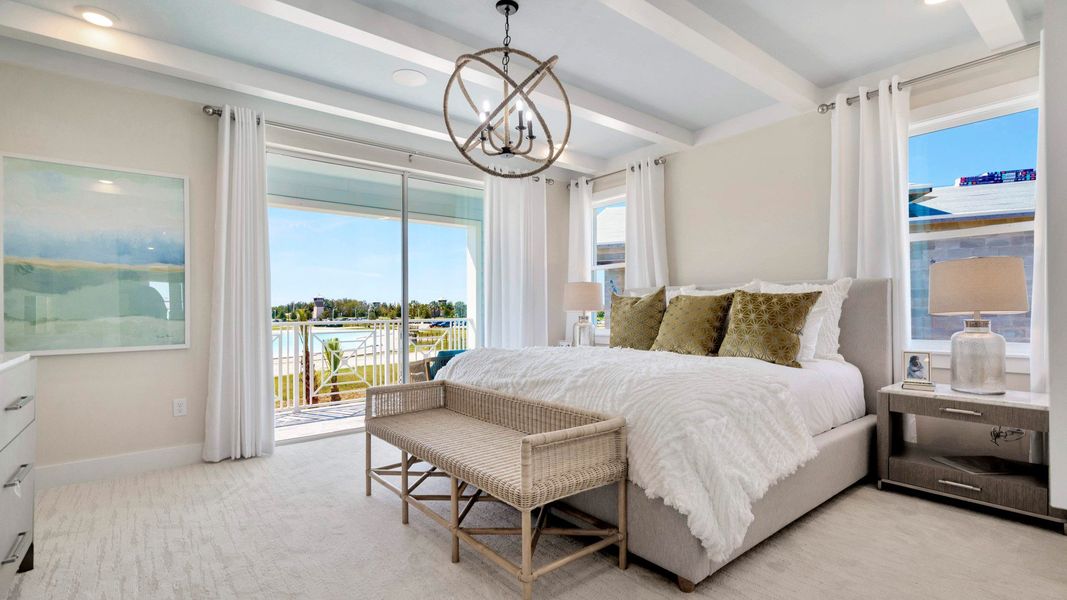Furnished interior view inside a new home in Lagoon Residences at Epperson, Wesley Chapel (Image 17).