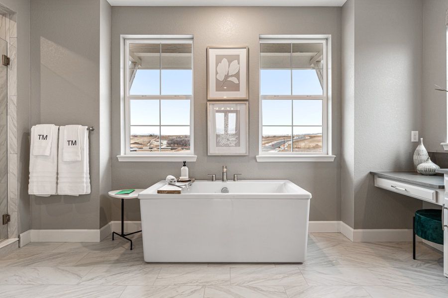 Representative furnished interior of a home built from the Steamboat | A Multi-Gen Home by Taylor Morrison in Dawson Trails, Castle Rock (Image 22).