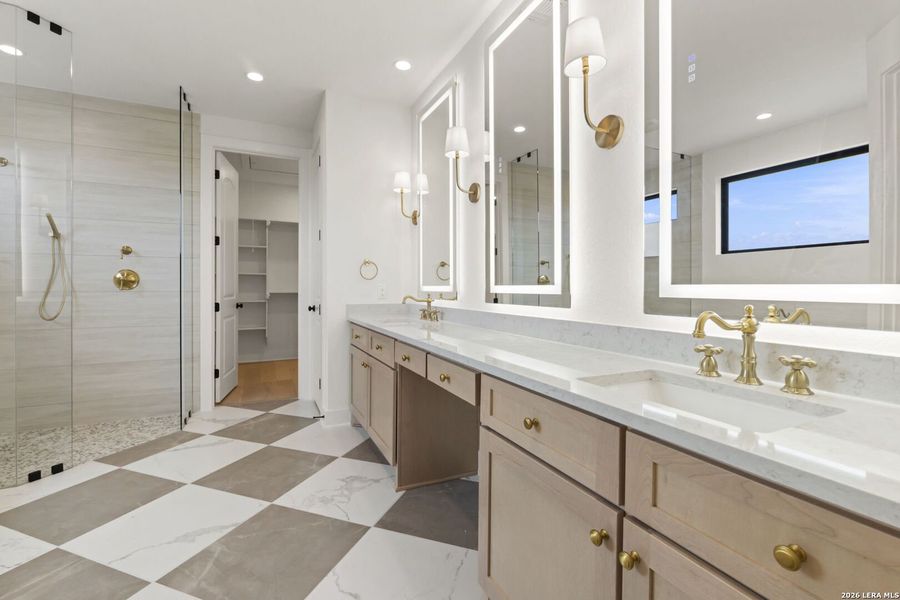 Furnished interior view inside a new home in , Boerne (Image 9).