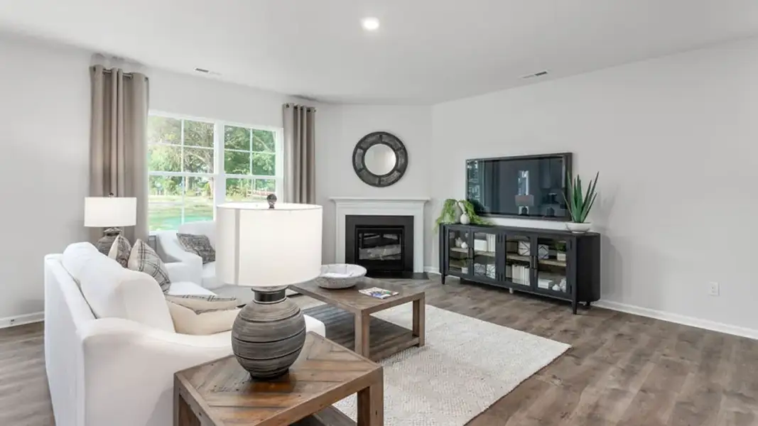 Furnished interior view inside a new home in The Estates at Edinborough, Gibsonville (Image 7).