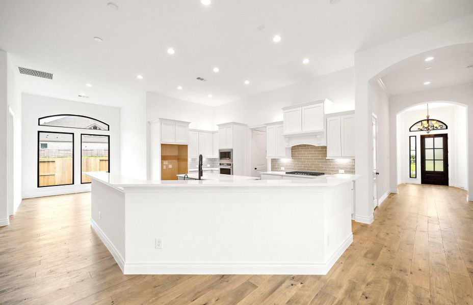 Furnished interior view inside a new home in Bridgeland 60′, Cypress (Image 9).