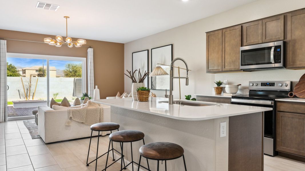 Furnished interior view inside a new home in Desert Moon Estates, Buckeye (Image 9).