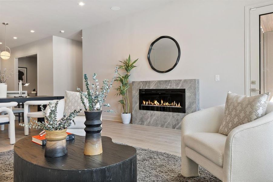 Furnished interior view inside a new home in , Dallas (Image 15). Furnished interior view inside a new home in , Dallas (Image 15).