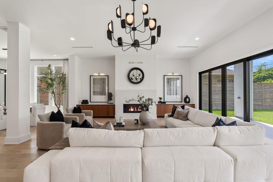 Furnished interior view inside a new home in , Houston (Image 15).