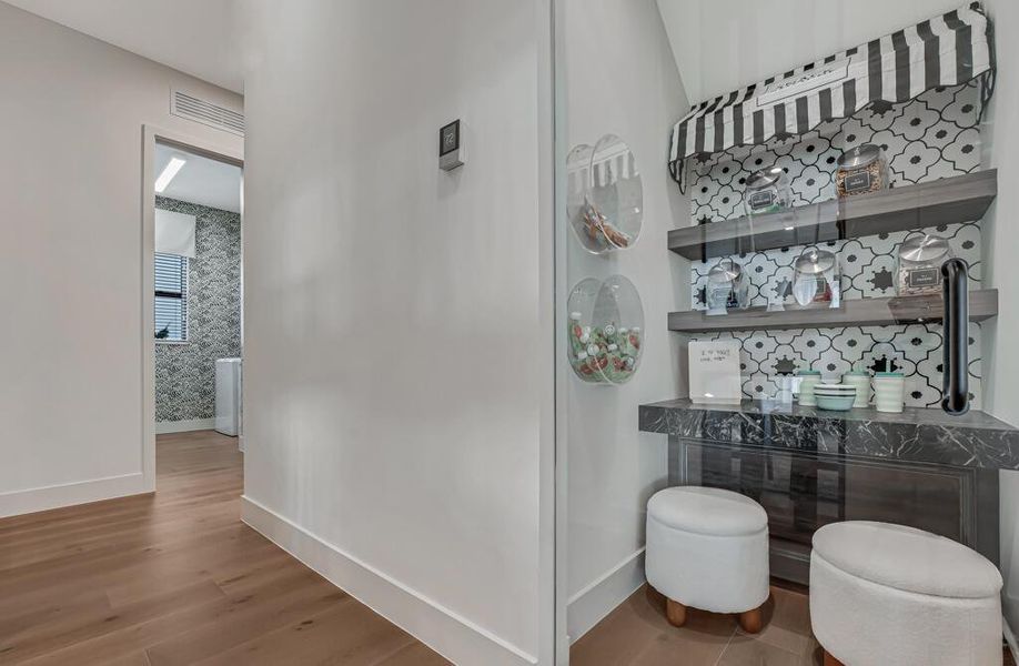 Furnished interior view inside a new home in Apex at Avenir, Palm Beach Gardens (Image 98).