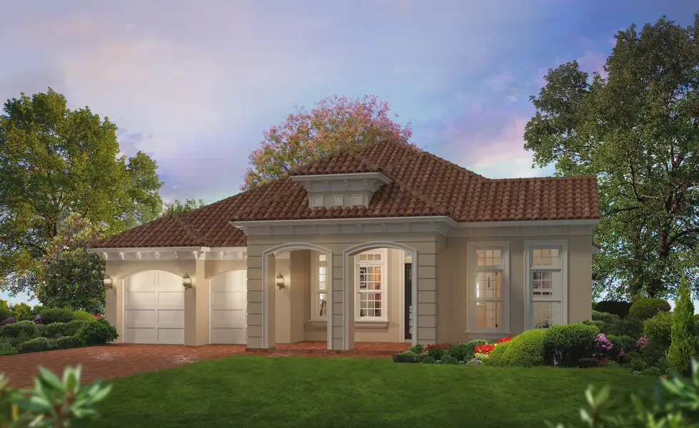 Representative exterior photo of a completed home built from the Costa Mesa - Elite Series | 60' Wide Lots by ICI Homes in Woodhaven, Port Orange, FL (Image 6).