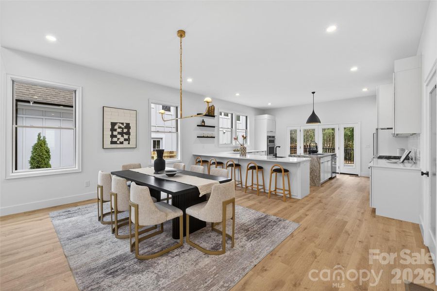 Furnished interior view inside a new home in , Charlotte (Image 12).