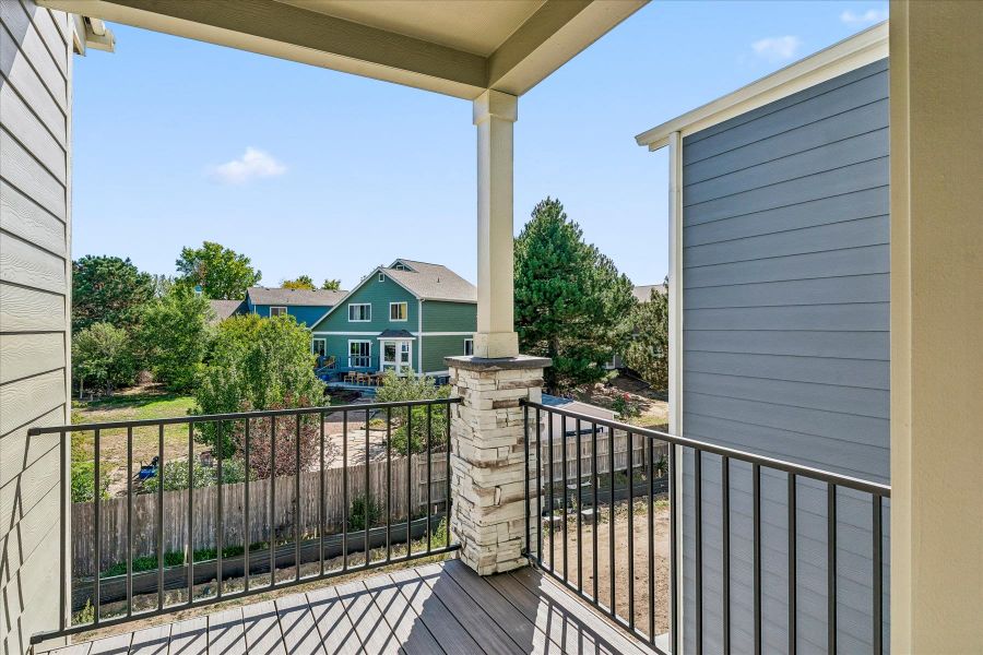 Exterior details and patio area of a home in Pony Park, Colorado Springs (Image 4).