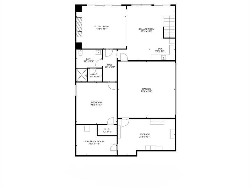 2D floor plan layout of this home in , Atlanta, GA (Image 4).