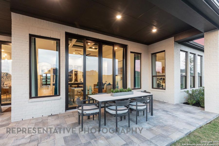 Exterior details and patio area of a home in The Ranches at Creekside, Boerne (Image 3). Exterior details and patio area of a home in The Ranches at Creekside, Boerne (Image 3).