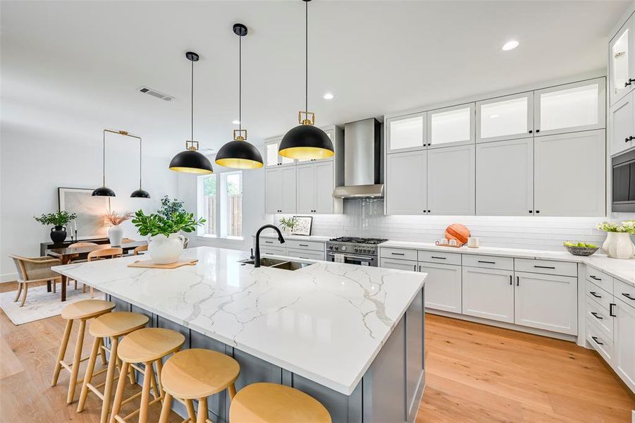 Furnished interior view inside a new home in , Dallas (Image 15).