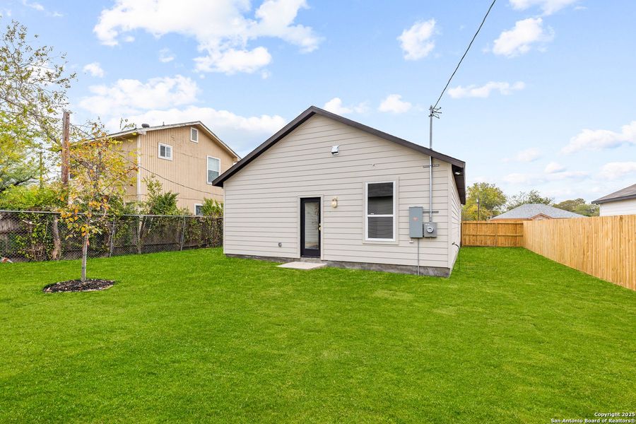 Exterior details and patio area of a home in , San Antonio (Image 3). Exterior details and patio area of a home in , San Antonio (Image 3).