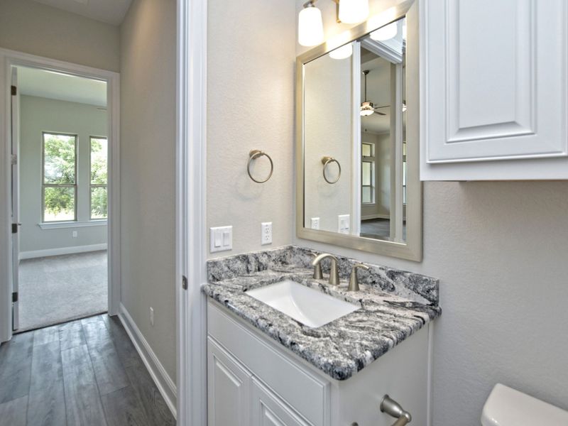 Representative furnished interior of a home built from the Siena III by Giddens Homes in Clearwater Ranch, Liberty Hill (Image 136).