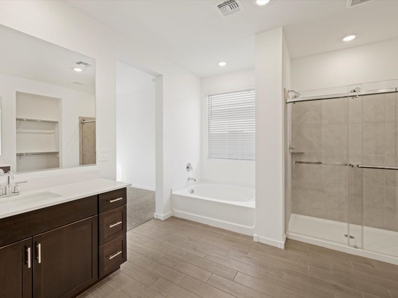 Furnished interior view inside a new home in Mountain View Estates Signature Series, Buckeye (Image 2). Furnished interior view inside a new home in Mountain View Estates Signature Series, Buckeye (Image 2).