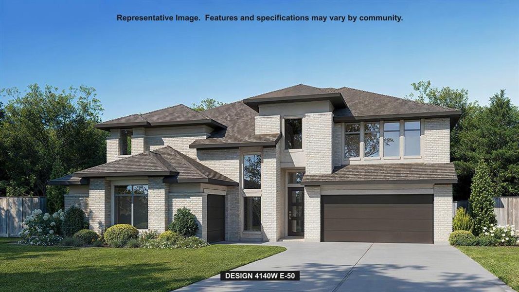 Front exterior of a new home in Terraces, Rockwall, TX, highlighting curb appeal (Image 1). Front exterior of a new home in Terraces, Rockwall, TX, highlighting curb appeal (Image 1).
