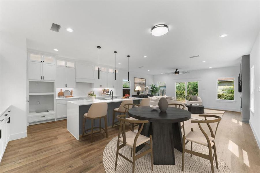 Furnished interior view inside a new home in , Dallas (Image 7). Furnished interior view inside a new home in , Dallas (Image 7).