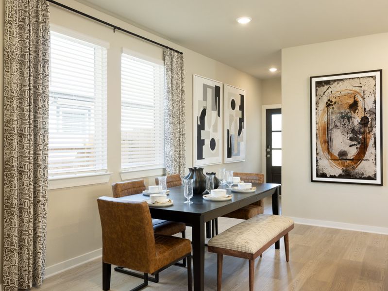 Furnished interior view inside a new home in Riviera Pines - Traditional Series, Huffman (Image 3).