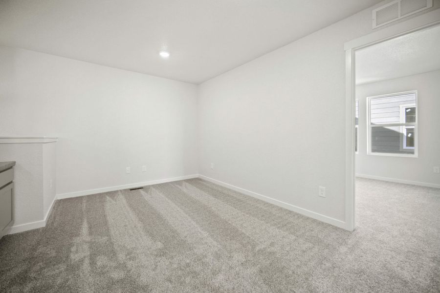 Representative unfurnished interior of a home built from the Manitou by View Homes in Aspen Meadows – Townhomes, Colorado Springs (Image 36). Representative unfurnished interior of a home built from the Manitou by View Homes in Aspen Meadows – Townhomes, Colorado Springs (Image 36).