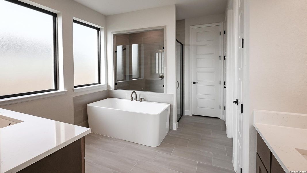 Furnished interior view inside a new home in Cibolo Valley Heights, Cibolo (Image 9).