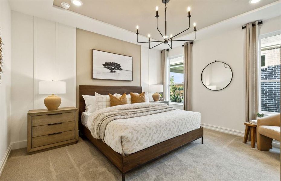 Elegant Owner's suite with beautiful finishes and ample floor space *Model representation Elegant Owner's suite with beautiful finishes and ample floor space *Model representation