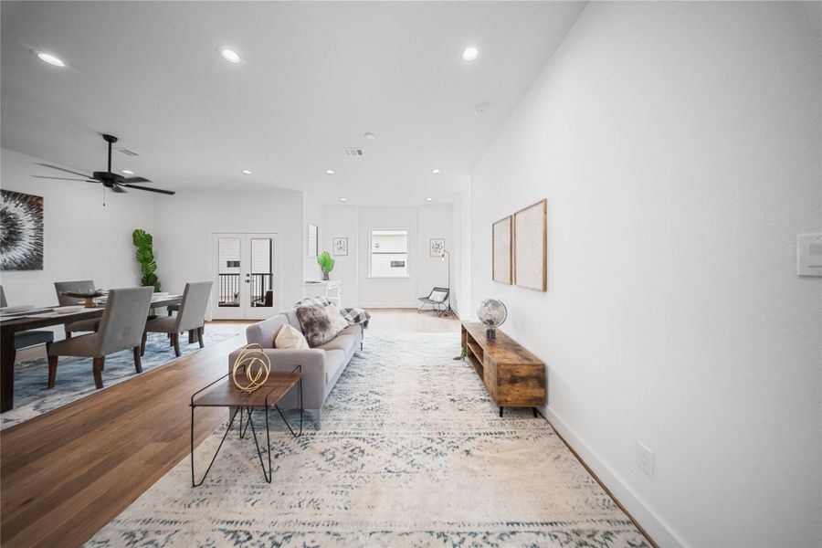 Furnished interior view inside a new home in , Houston (Image 8).
