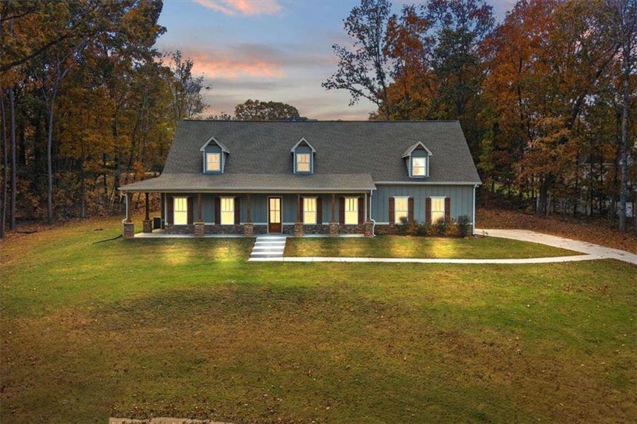 Front exterior of a new home in , Villa Rica, GA, highlighting curb appeal (Image 23).