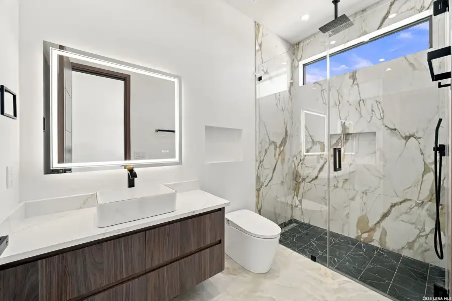 Furnished interior view inside a new home in , San Antonio (Image 59).