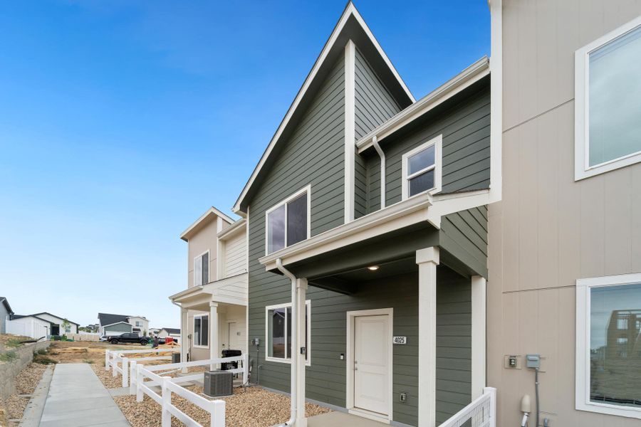 Exterior details and patio area of a home in Liberty Draw, Evans (Image 3).