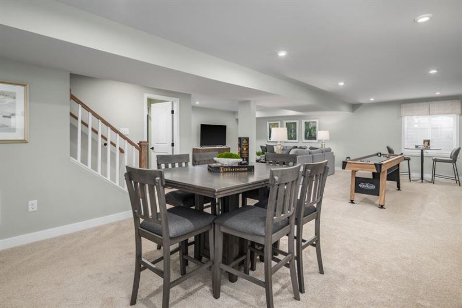 Representative furnished interior of a home built from the Caroline by Ryan Homes in Albemarle Villas, Hertford (Image 27).