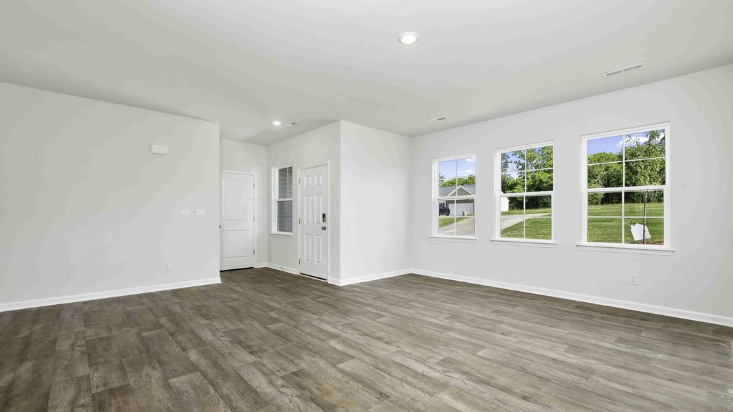 Representative unfurnished interior of a home built from the Mills by D.R. Horton in Waverly Place, Linwood (Image 18). Representative unfurnished interior of a home built from the Mills by D.R. Horton in Waverly Place, Linwood (Image 18).