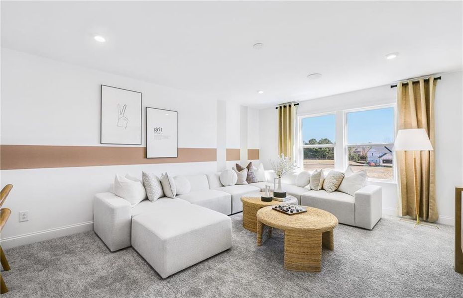 Furnished interior view inside a new home in Haverhill Estates, Dacula (Image 10).