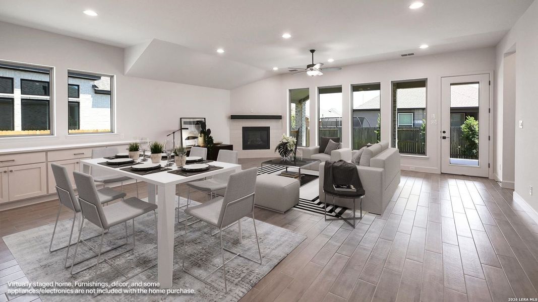 Furnished interior view inside a new home in Veramendi, New Braunfels (Image 12).
