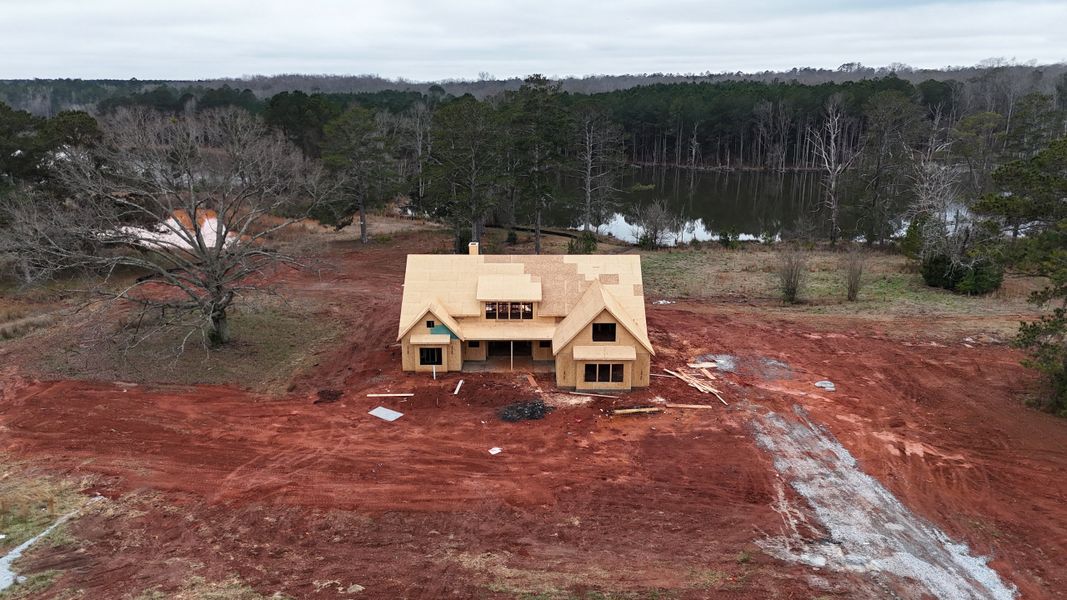 In-progress construction of a new home in The Reserve at Reidsboro, Williamson, GA (Image 3).